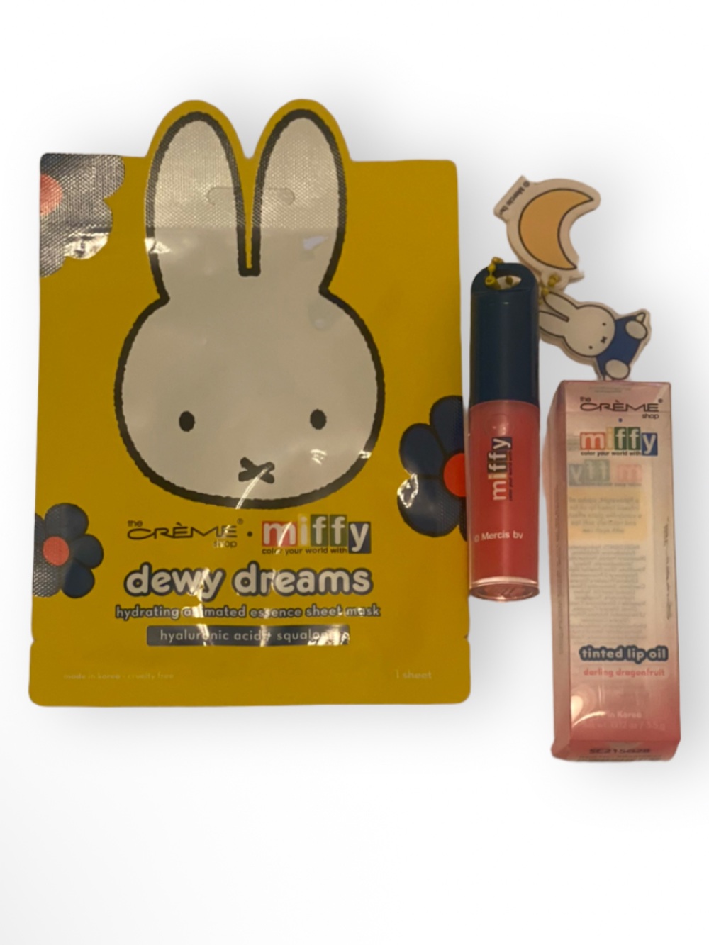 The crème shop x Miffy Face Sheet Mask & Tinted Lip Oil